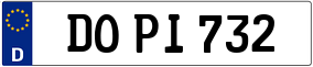 Trailer License Plate